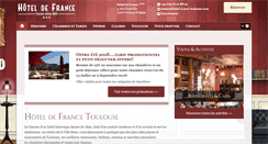 Desktop Screenshot of hotel-france-toulouse.com